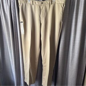 Haggar Cool 18 Performance Classic Fit Flex Khaki Pants Men Size 40x29 New